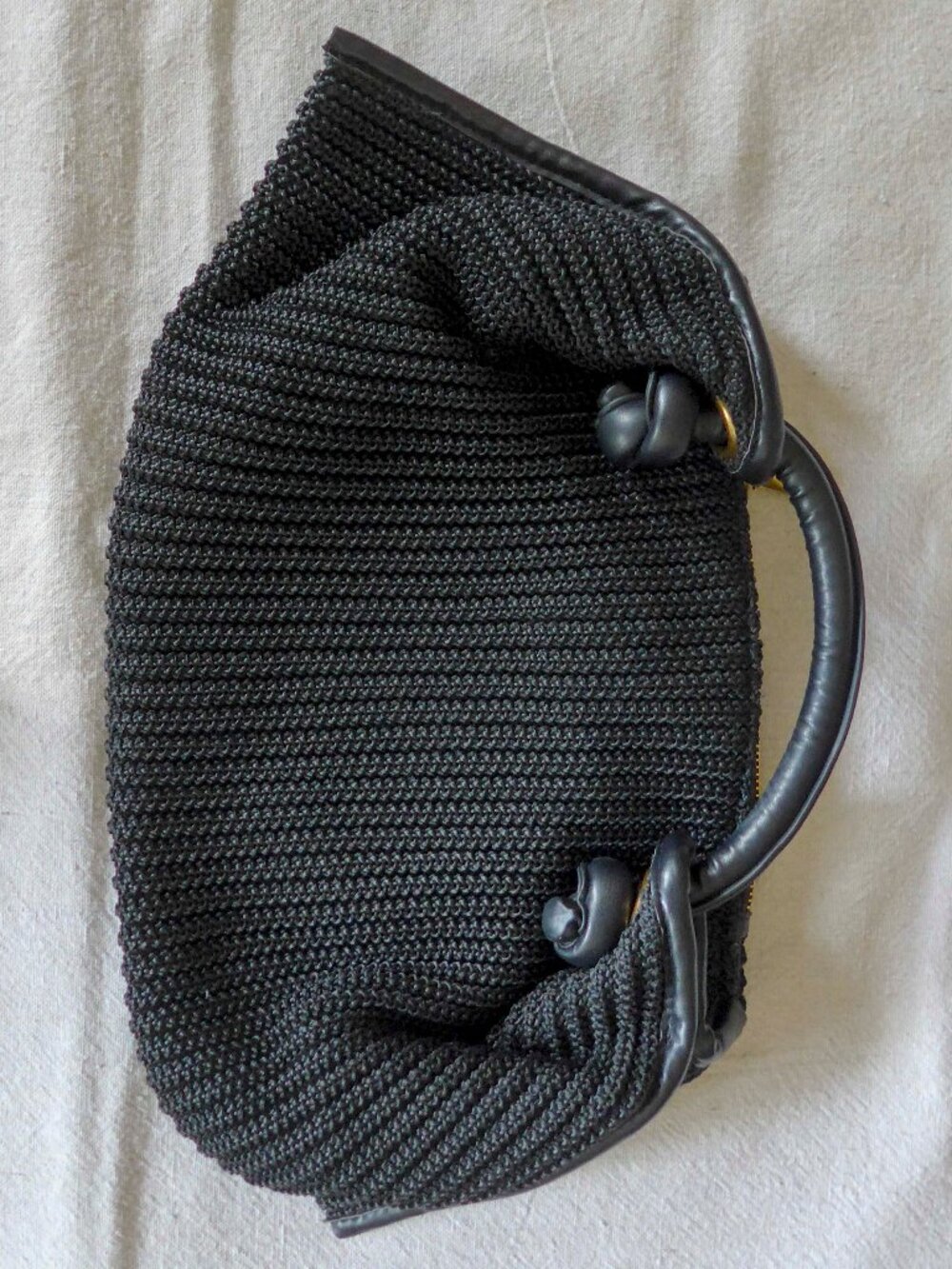 Future Collective Black Croissant Clutch Handbag